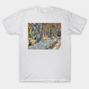 Vincent van Gogh The Large Plane Trees (Road Menders at Saint-Rémy) T-Shirt